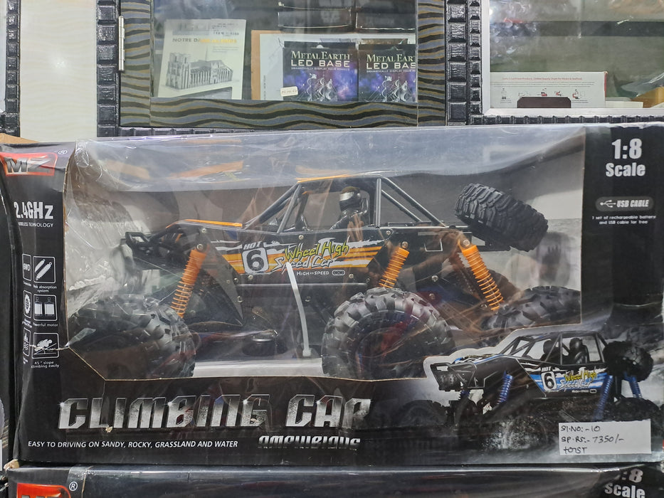 1/8 Scale Large Amphibious RC Cars, 6WD All Terrain Off Road Climbing Remote Control Vehicle, 10Km/H High-Speed Waterproof Toy With Direction Fine-Tuning