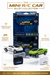 Trasped 1:64 Scale Die-Cast Alloy Cybertruck Style RC Car — 3-Speed Proportional Micro Crawler with LED Lights