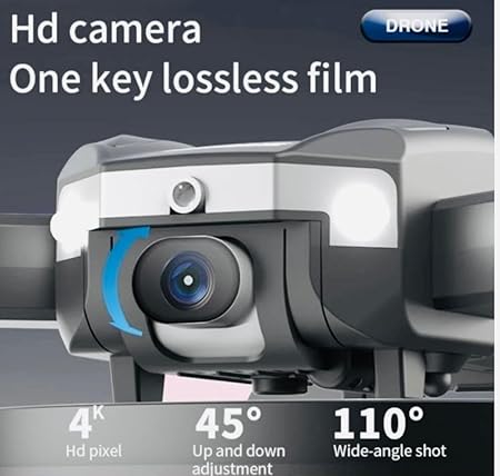 Drone Toy With Dual HD Camera & 2 Battery J2 Model Black