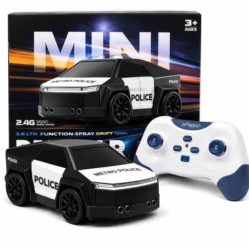 MINI 2.4G Gesture-Sensing Metro Police RC Drift Car with Spray Mist & 360° Stunts