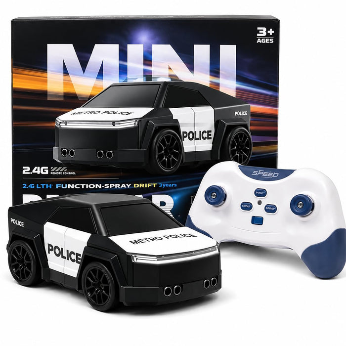 MINI 2.4G Gesture-Sensing Metro Police RC Drift Car with Spray Mist & 360° Stunts