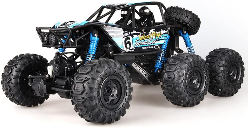 1/8 Scale Large Amphibious RC Cars, 6WD All Terrain Off Road Climbing Remote Control Vehicle, 10Km/H High-Speed Waterproof Toy With Direction Fine-Tuning
