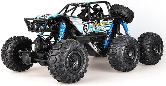 1/8 Scale Large Amphibious RC Cars, 6WD All Terrain Off Road Climbing Remote Control Vehicle, 10Km/H High-Speed Waterproof Toy With Direction Fine-Tuning