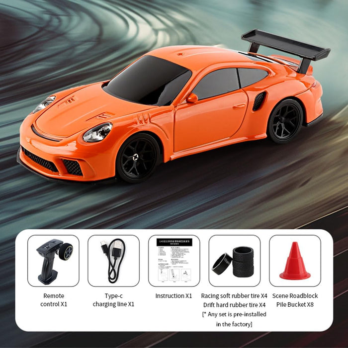JIABAILE 1/43 RC Drift Car 4WD Four-Wheel Drive Radio Control 2.4G Mini Racing Drifting Car Toy High Speed Model
