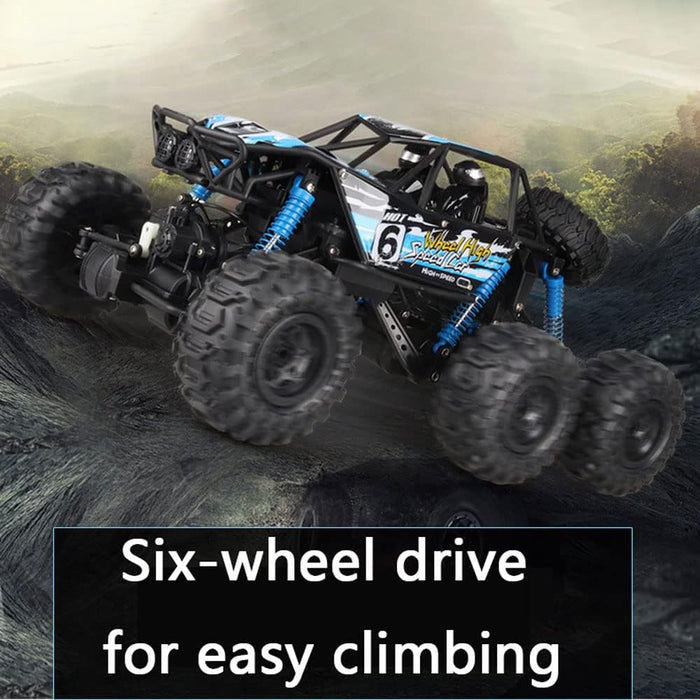 1/8 Scale Large Amphibious RC Cars, 6WD All Terrain Off Road Climbing Remote Control Vehicle, 10Km/H High-Speed Waterproof Toy With Direction Fine-Tuning