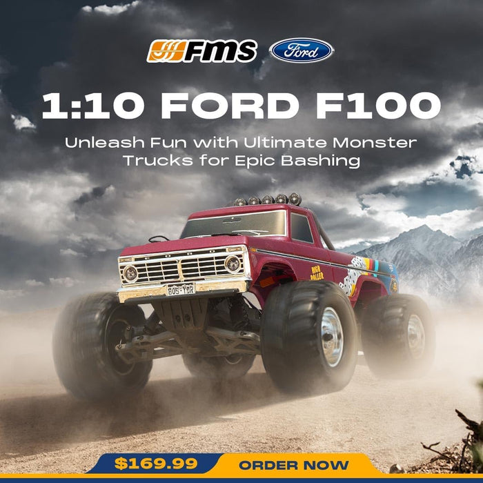 FMS Ford F-100 First Blood Monster Truck 1:10 Scale 4WD RTR RC Car