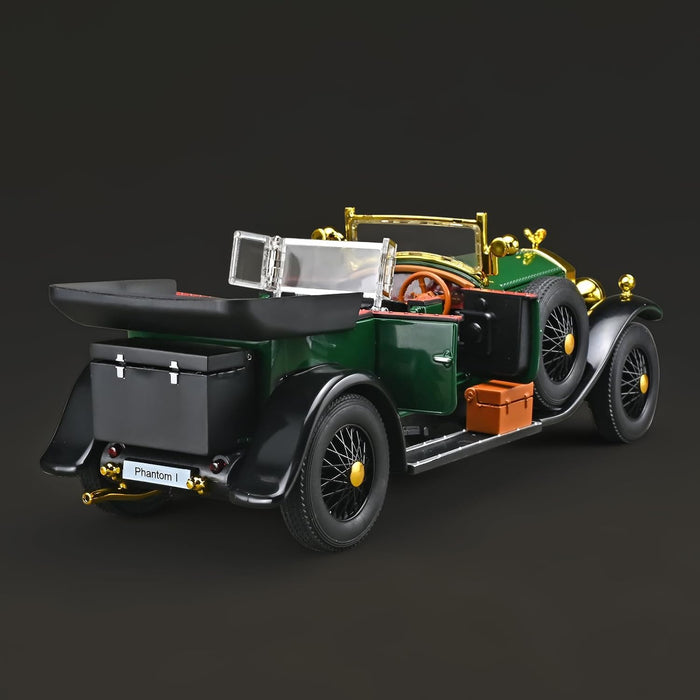 Rolls-Royce Phantom I 1:24 Scale Vintage Classic Car Model – Green & Gold Luxury Collectible
