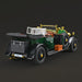 Rolls-Royce Phantom I 1:24 Scale Vintage Classic Car Model – Green & Gold Luxury Collectible