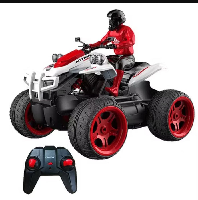 CRAZON / SMOKING MOTOR BIKE 1/16 SCALE, 2.4Ghz & 2.4G CONTROL. 333-MT21142 RED & BLACKCRAZON / SMOKING MOTOR BIKE 1/16 SCALE, 2.4Ghz & 2.4G CONTROL. 333-MT21142 RED & BLACK