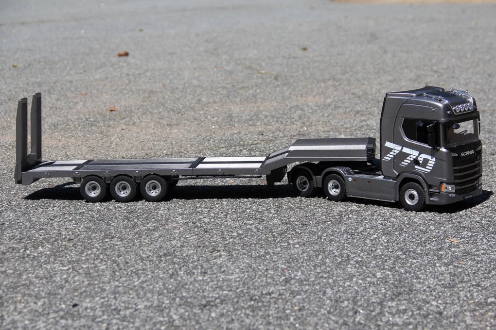 HUINA 1502 1:18 PROFESSIONAL R/C PLATFORM SEMITRAILER GREY