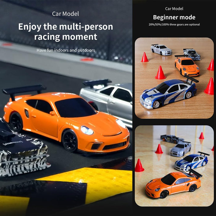 JIABAILE 1/43 RC Drift Car 4WD Four-Wheel Drive Radio Control 2.4G Mini Racing Drifting Car Toy High Speed Model