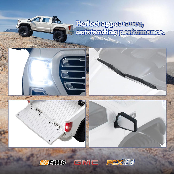 FMS GMC Sierra RTR 1:18 Scale 4WD Ready-to-Run RC Pickup Truck