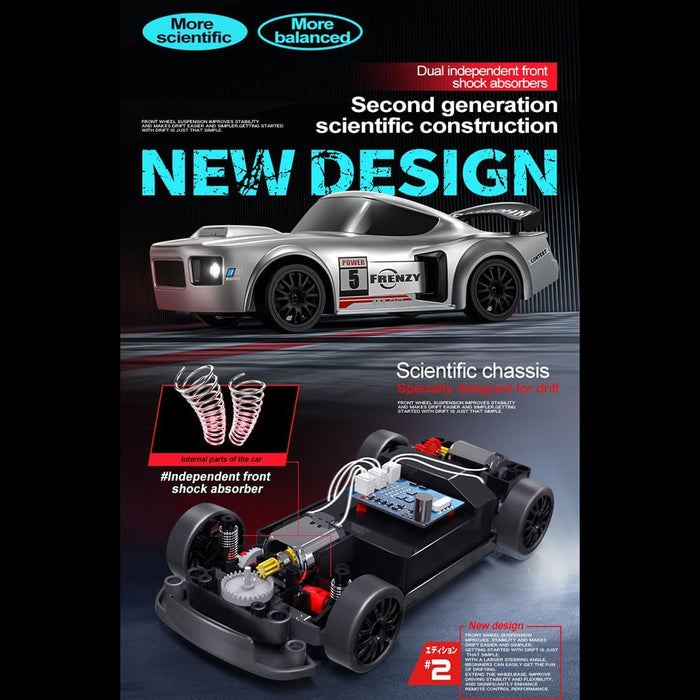 DRIFT CAR  1/24 SCALE S813 GREY