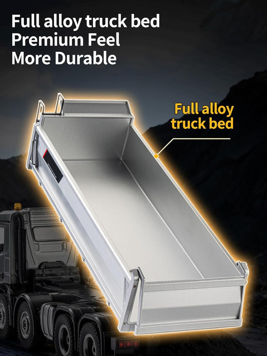 HUINA 1536PRO 1:14 PROFESSIONAL RC ALLOY DUMP TRUCK WITH 13 FUNCTIONS