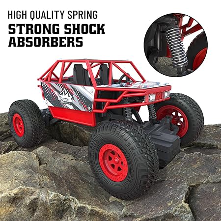 MIRANA ATV AND REMOTE CONTROL CAR, 1200 MAH LI-ION RECHARGEABLE BATTERY, C TYPE USB CHARGING SCALE 1:20 (RED &amp; BLACK)