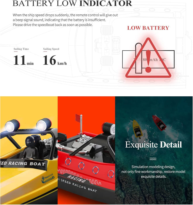 WLTOYS WL917 2.4G 16KM/H REMOTE CONTROL RACING SHIP WATER RC BOAT VEHICLE MODELS RED