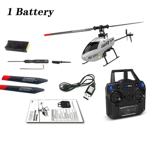 RC ERA (RTF) C129 V2 4CH FLYBARLESS MICRO 3D RC HELICOPTER W/TX, 6-AXIS GYRO & BAROMETRIC ALTITUDE CONTROL