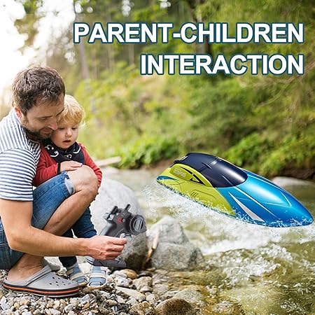 4DRC S4 ARES 2.4G RC RACING BOAT YELLOW & BLUE