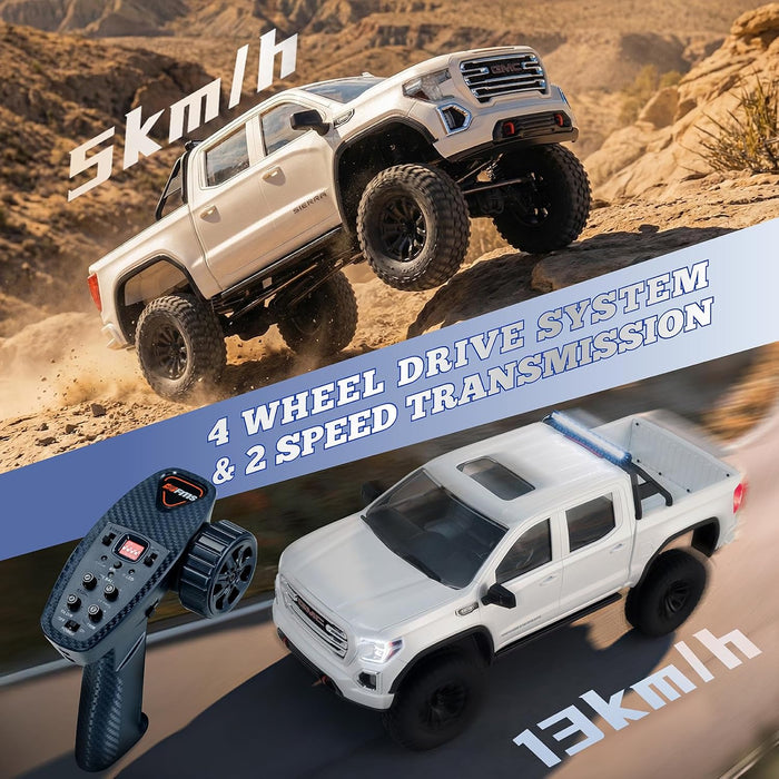 FMS GMC Sierra RTR 1:18 Scale 4WD Ready-to-Run RC Pickup Truck