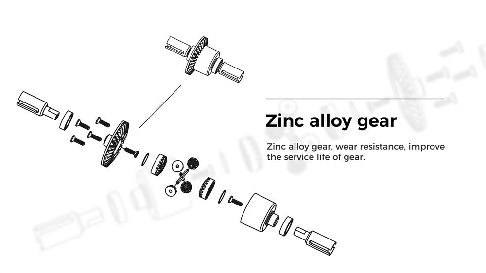 WLTOYS 124010 1:12 Scale Remote Control Car, 4WD 55KM/H High Speed RC Racing Car, 2.4Ghz OFF ROAD RC BUGGY ORANGE