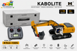 KABOLITE K962-100S 1:18 Full Metal RC Hydraulic Excavator with 2.4GHz Remote Control, LED Lights, Realistic Sound & 360° Rotation | Professional Construction Model