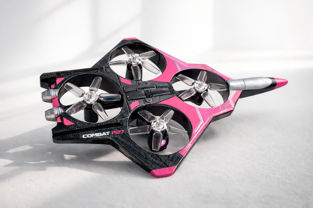 COMBAT P27 PINK DRONE AIRCRAFT WITH LIGHT,CAMERA