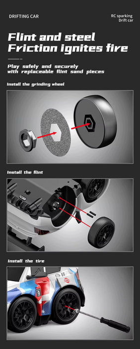 SPARK DRIFT SHORT AXIS SM4 2.4G RC CAR WITH DRIFTING MODE & SPARK MODE
