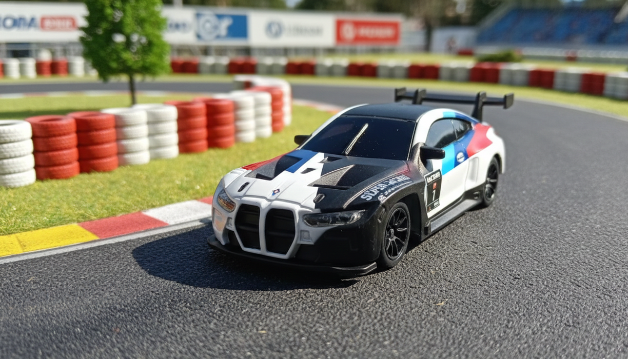 RC DRIFT RACING CAR 1:43 NORC43-B RED & BLUE ALLOY VERSION