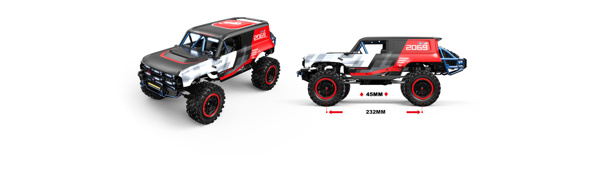 MJX  H12P FORD BRONCO 1/12 RC TRUCK HYPER GO 4WD R