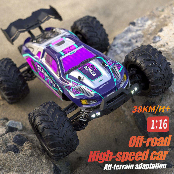 SCY-16101  Hyper Go 1/16 Scale 4X4 RC Monster Truck 4WD RTR Carbon Brush Motor Radio Control Car Remote Controller 38KM/H