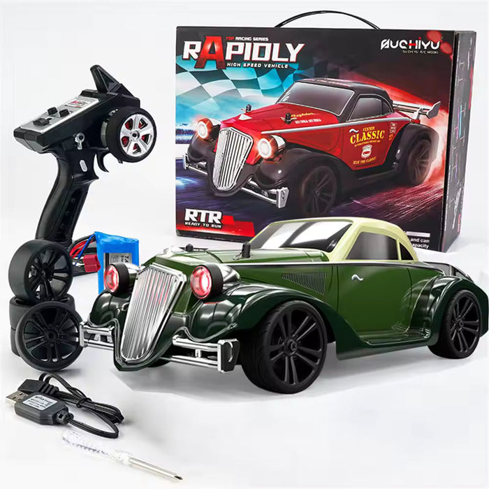 RAPIDLY SCY 16302 HIGH SPEED VEHICLE RTR SUCHIYU RC CAR CUSTOM CLASSIC RED / BLUE