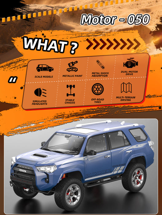 TOYOTA 4 RUNNER HG4-209 WITH SOUND,LIGHT,EXHAUST 4WD WHITE
