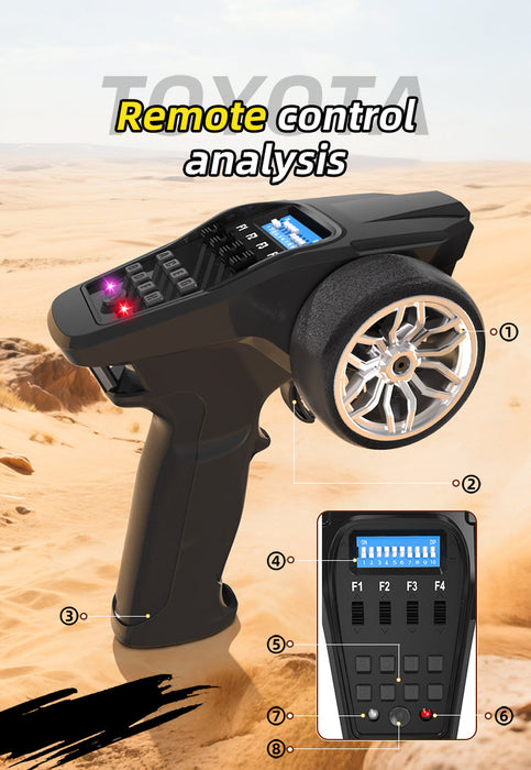 TOYOTA 4 RUNNER HG4-209 WITH SOUND,LIGHT,EXHAUST 4WD WHITE