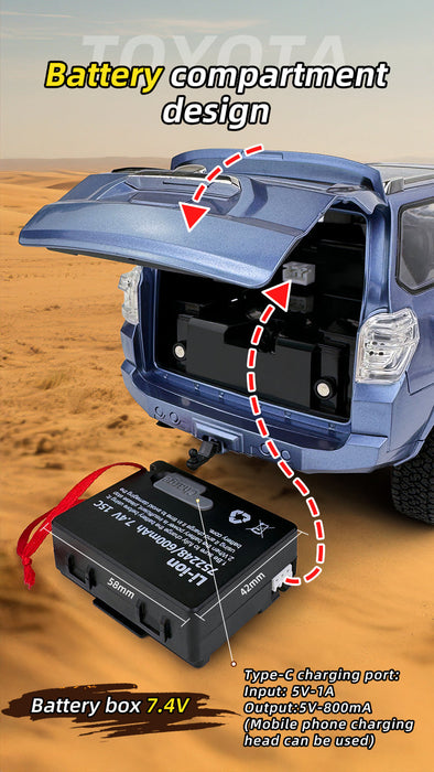 TOYOTA 4 RUNNER HG4-209 WITH SOUND,LIGHT,EXHAUST 4WD WHITE