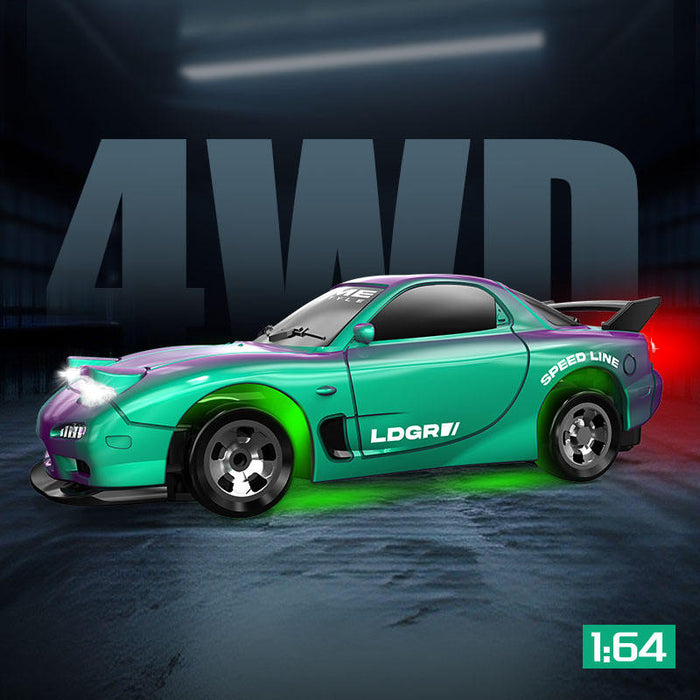 High-Speed 2.4GHz Mini RC Drift Racing Car with Underbody Neon Lights