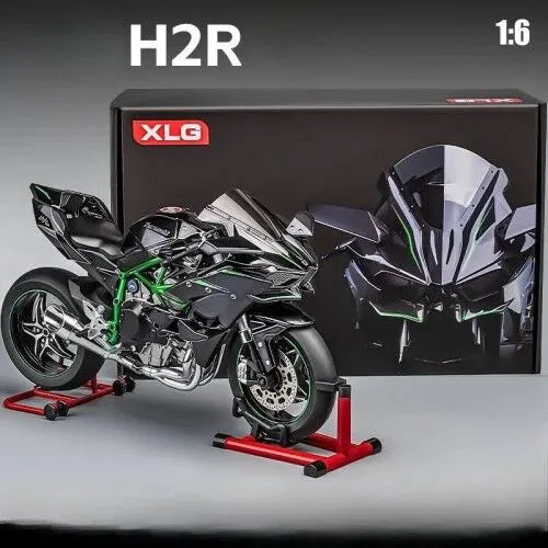 DIE CAST XLG K1 KAWASAKI H2R MOTORCYCLES 1/6 SCALE M92325-6
