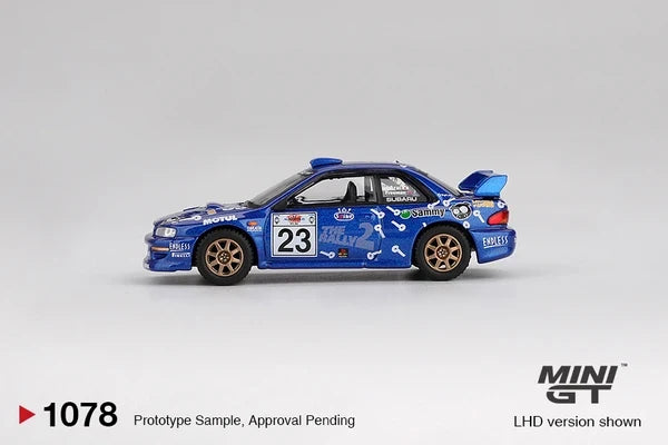 Imported Mini GT #1078 Subaru Impreza WRC99 Acropolis Rally Die-Cast Car
