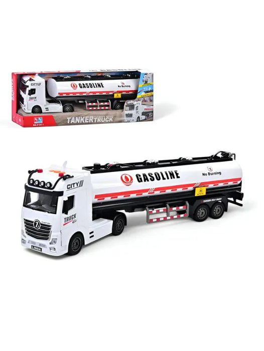 L.U.M.O Gasoline Tanker Truck Toy for Kids – Realistic Fuel Transport Vehicle (LMI8194)