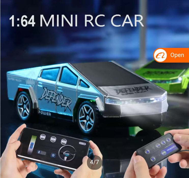 TESLA MINI RC CYBERTRUCK 1:64 METAL (SILVER)