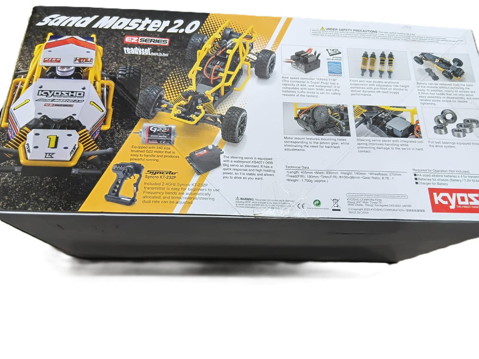 KYOSHO 1/10 2WD Sand Master 2.0 EZ Series RTR RC Buggy – Ready‑to‑Run Off‑Road Performance