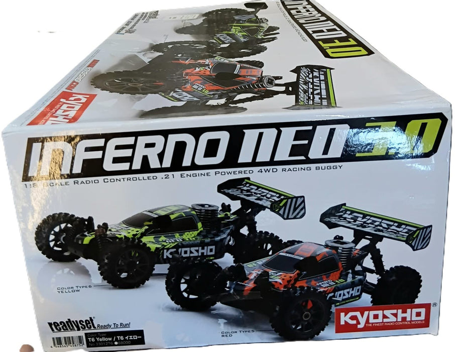 Kyosho 1/8 Inferno NEO 3.0 4WD Nitro RC Buggy RTR – Type 5 Red (33012T5B)