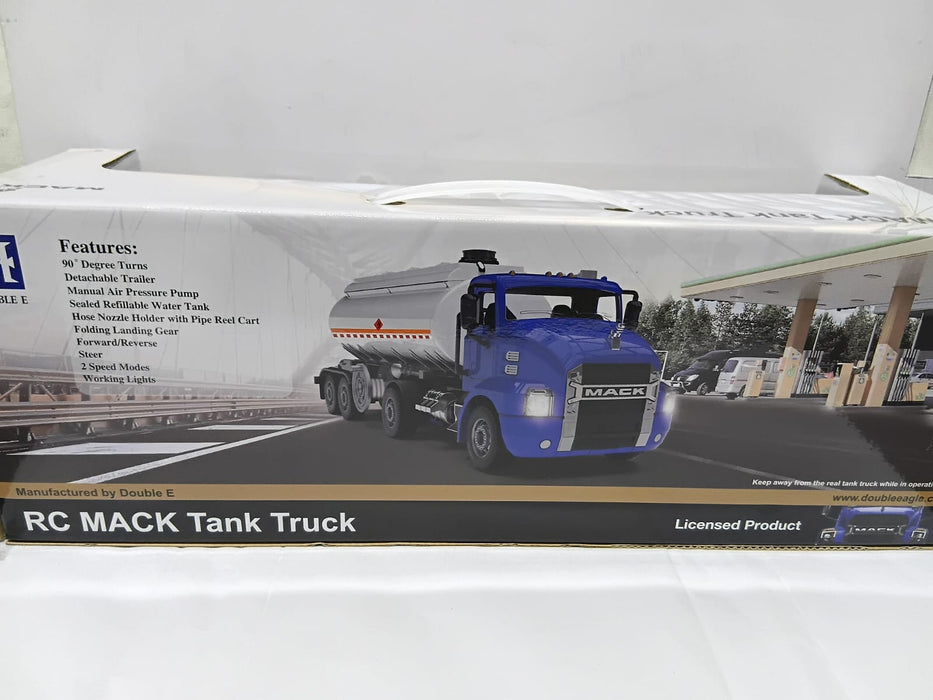 MACK REMOTE E582-003 CONTROL TANKER TRUCK 1:26 SCALE BLUE