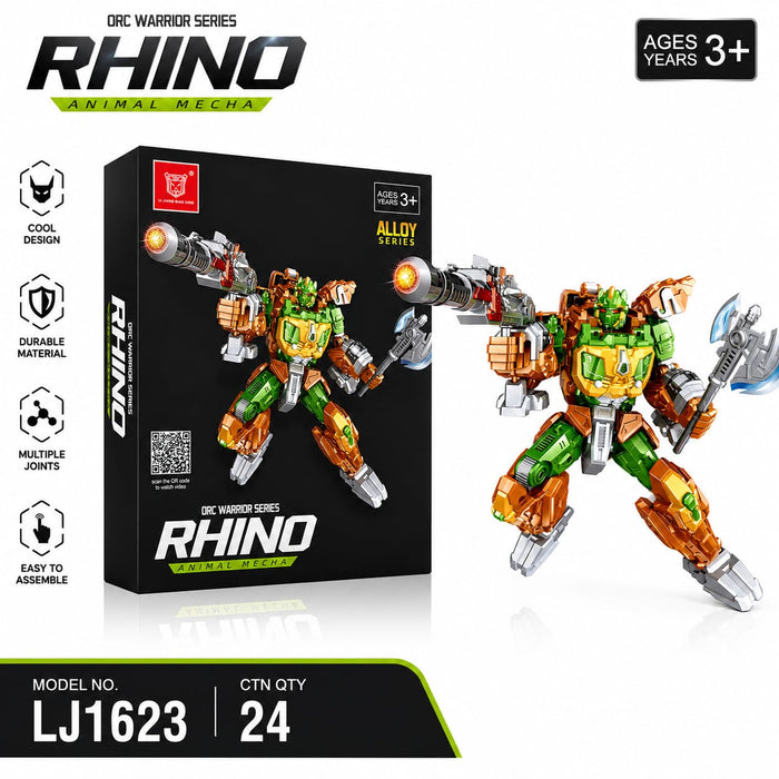Metaformation Li Jiang Rhino Warrior mecha action figure, model LJ1623.