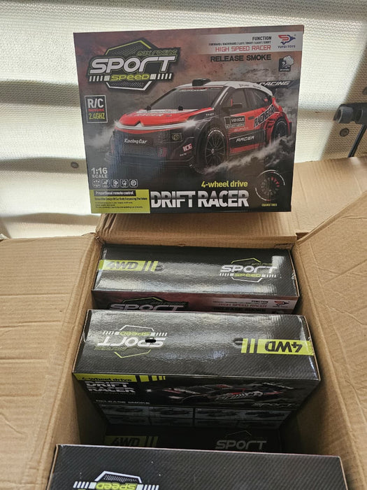 FUNCIIN 1:16 Scale 4WD RC Drift Racer Car with Smoke Function