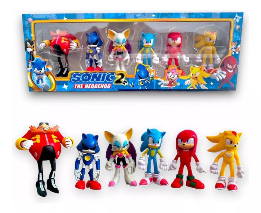 Sonic the Hedgehog Character Action Figure Set for Kids & Collectors