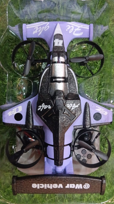 CZ04 PURPLE COLOR 2-IN-1 LAND AIR DUAL RC QUADCOPTER & RC DRIFT CAR 2.4G ELECTRIC AIRCRAFT