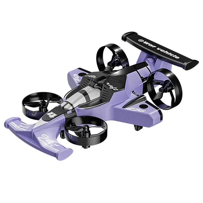 CZ04 PURPLE COLOR 2-IN-1 LAND AIR DUAL RC QUADCOPTER & RC DRIFT CAR 2.4G ELECTRIC AIRCRAFT