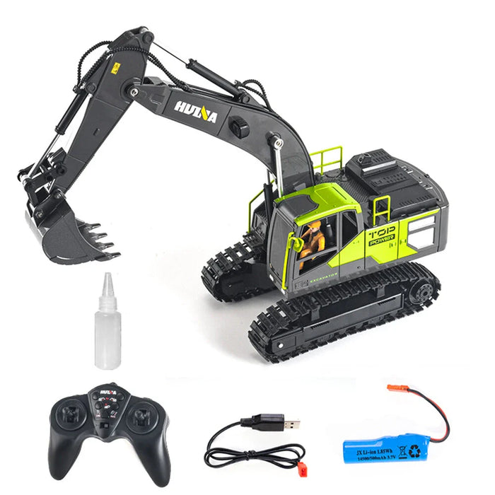 HUINA 1661 1:18 13CH 2.4G PROFESSIONAL RC UPGRADED ALLOY EXCAVATOR ENGINEERING VEHICLE