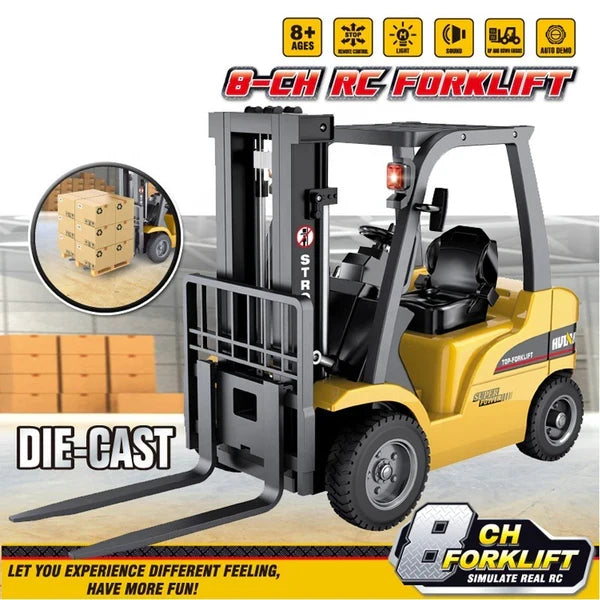 Huina 1577 1:14 Scale RC Forklift Engineering Vehicle – Heavy-Duty Remote Control Lift Truck