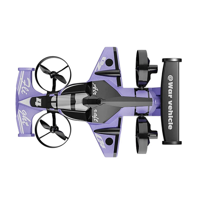 CZ04 PURPLE COLOR 2-IN-1 LAND AIR DUAL RC QUADCOPTER & RC DRIFT CAR 2.4G ELECTRIC AIRCRAFT